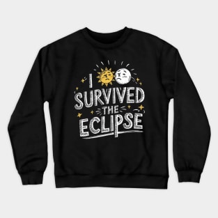 I Survived The Eclipse Funny Eclipse 2024 shirt -Eclipse Tee Crewneck Sweatshirt